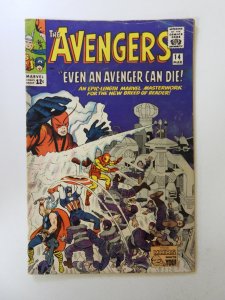 The Avengers #14 (1965) VG condition writing back cover