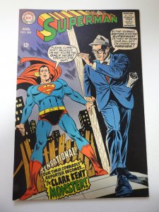 Superman #209 (1968) VG- Condition tape on fc