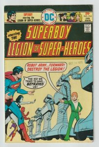 Superboy and the Legion of Super-Heroes #214 (1976) DC Comics