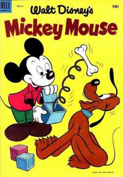 Mickey Mouse (Walt Disney's ) #34 VG ; Dell | low grade comic
