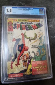 The Amazing Spider-Man Annual #1 CGC 1.5 1ST APPEARANCE OF THE SINISTER SIX!