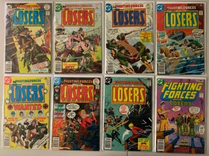 Our Fighting Forces lot #138-181 Losers DC (average 5 VG/FN) 43 diff (1972-'78)