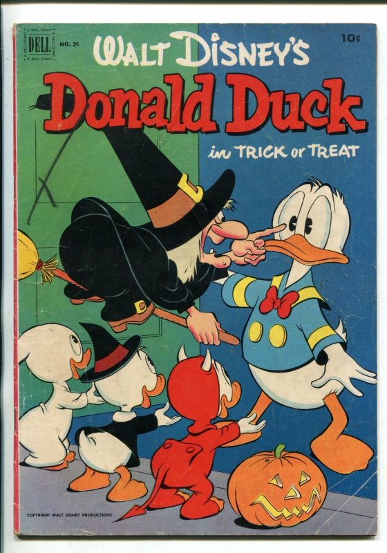 DONALD DUCK #26-1952-HALLOWEEN ISSUE-CARL BARKS-vg 