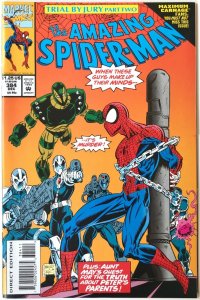 THE AMAZING SPIDER-MAN Comic Issue 384 — Peter Parker 1993 MARVEL Universe VF