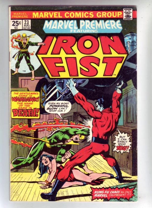 Marvel Premier #23 (Jan-75) VF+ High-Grade Iron Fist