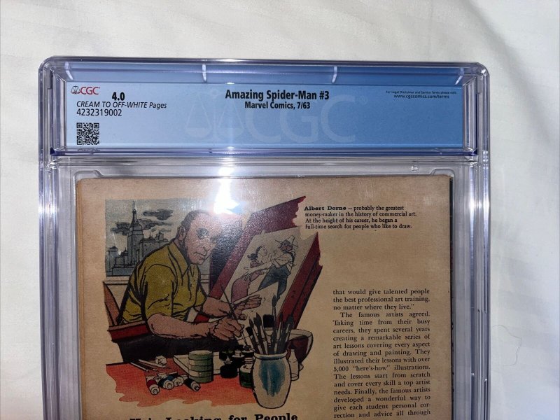 Amazing Spider-Man (1963) # 3 (CGC 4.0 ) 1st App Doctor Octopus