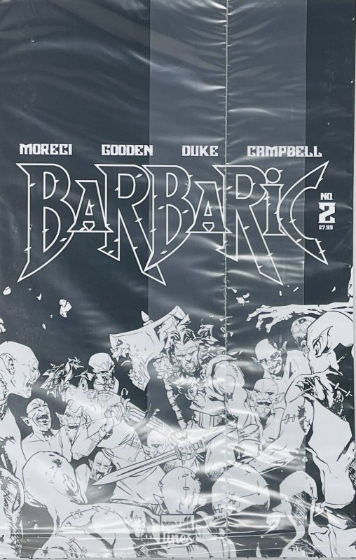 BARBARIC #2 DLX B&W ED CVR B BLACK BAG VARIANT 