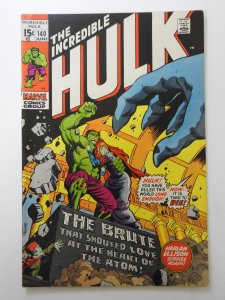 The Incredible Hulk #140 (1971) Harlan Ellison Writes! Fine/VF Condition!
