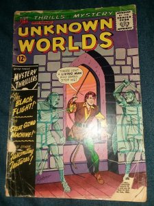 Unknown Worlds 37 Schaffenberger Cover Art silver age horror scifi acg classic