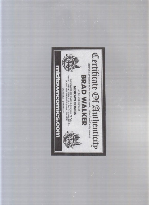 Action Comics #11 - SIGNED BY BRAD WALKER! (8.5/9.0) 2012