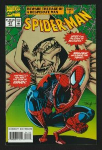 Spider-Man #47 (1994) Marvel ~ Beware The Rage Of A Desperate Man Part 2