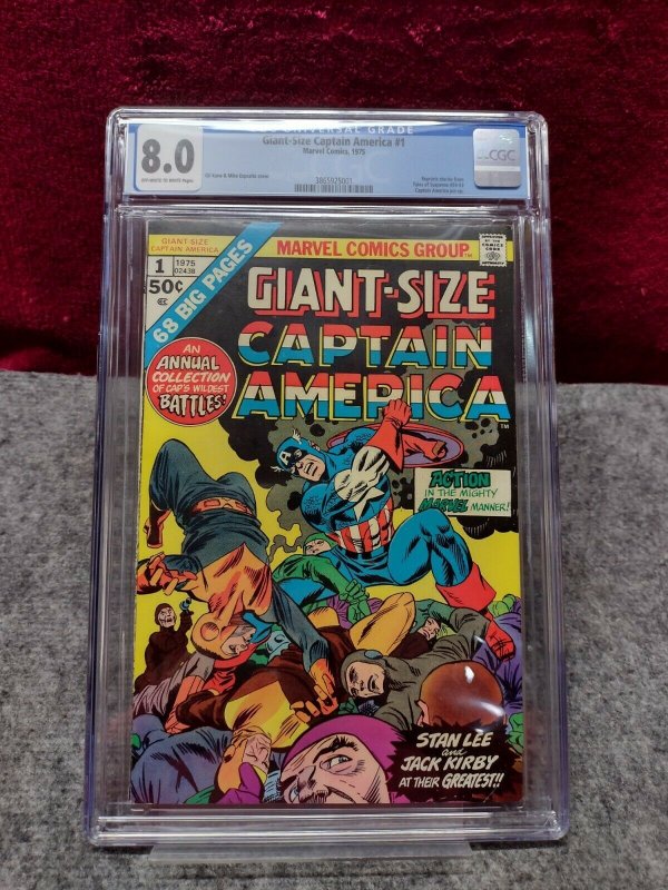 GIANT-SIZE CAPTAIN AMERICA #1 - CGC 8.0  - GIL KANE MIKE ESPOSITO COVER