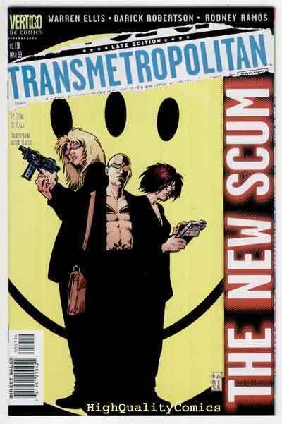 TRANSMETROPOLITAN #19, NM+, Warren Ellis, Ramos, Vertigo, more in store