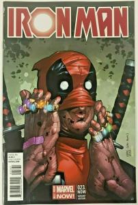 IRON MAN#23 NM 2014 DEADPOOL VARIANT MARVEL COMICS