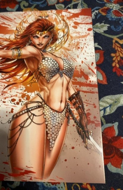 The Invincible Red Sonja #1 (2021)retailer exclusive virgin by Tyndall