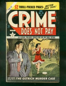 CRIME DOES NOT PAY #93 1950-CHARLES BIRO-AL McWILLIAMS! FN