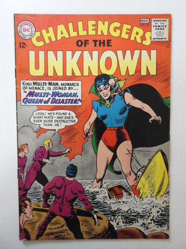 Challengers of the Unknown #34 (1963) FN- Condition!