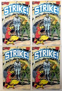 Strike! Lot of 4 #6 x4 (1988) Eclipse Comics 1st Print Comic Books