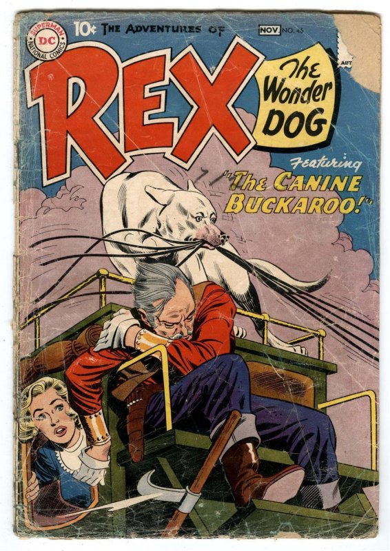Adventures of Rex the Wonder Dog #46 1959- Detective Chimp Chimp-Last Issue 