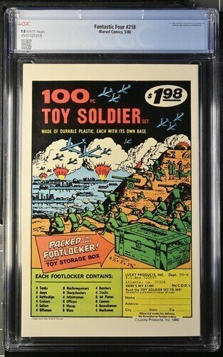 Fantastic Four #218 1980 Marvel Comics CGC 9.8 White Pages 019