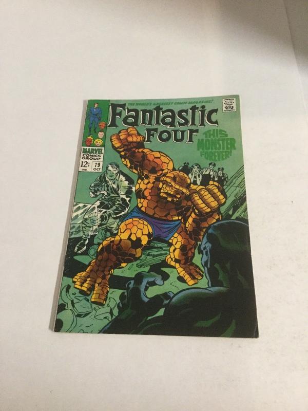 Fantastic Four 79 Vf- Very Fine- 7.5 Marvel Comics Silver Age