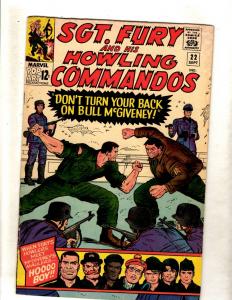 Sgt. Fury & His Howling Commandos # 22 VG/FN Marvel Comic Book Hitler Nazis FM5