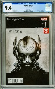 Mighty Thor #1 Variant Edition CGC 9.4! White Pages!