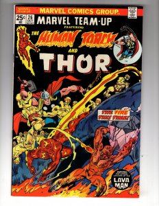 Marvel Team-Up #26 (1974) 5.5-6.0 THOR & THE HUMAN TORCH!  / ID#735