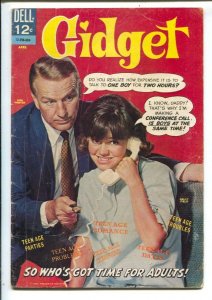 Gidget #1 1966-Dell -1st issue-Sally Field photo cover-TV series-VG