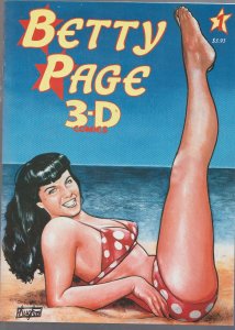 BETTY PAGE 3D-COMICS - PIN-UP-PICTURES - NEAR MINT WITH GLASSES