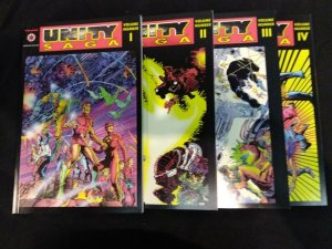 Unity Saga Volumes #1-4 FULL SET WITH SLIPCOVER 1994 Trade Paperbacks 1 2 3 4