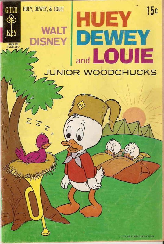 Huey, Dewey, and Louie Junior Woodchucks #8 FAIR ; Gold Key | low grade comic