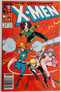 The Uncanny X-Men #218 (VF+, 1987) NEWSSTAND
