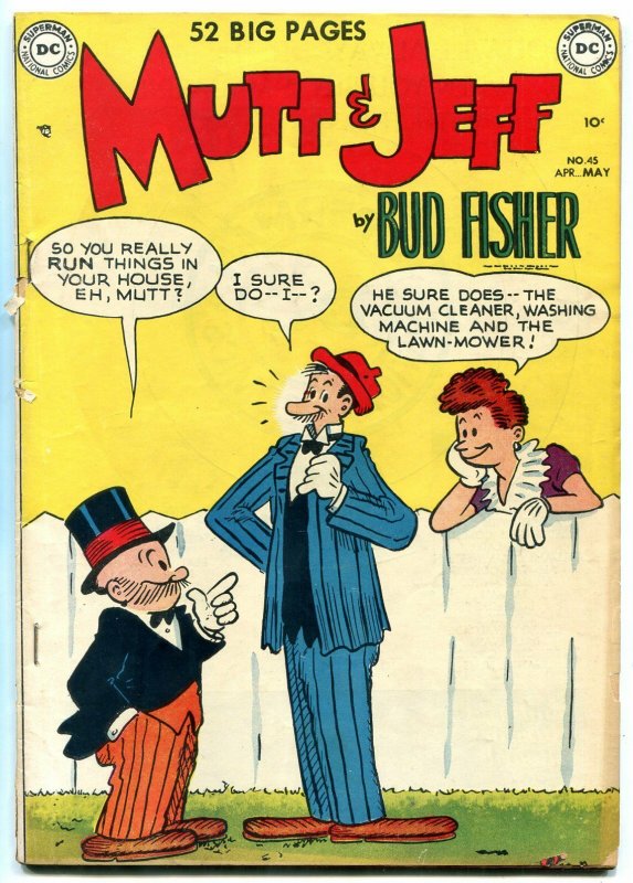 MUTT AND JEFF #45 1950-DC--SUPERMAN----HUMOR-BUD FISHER VG