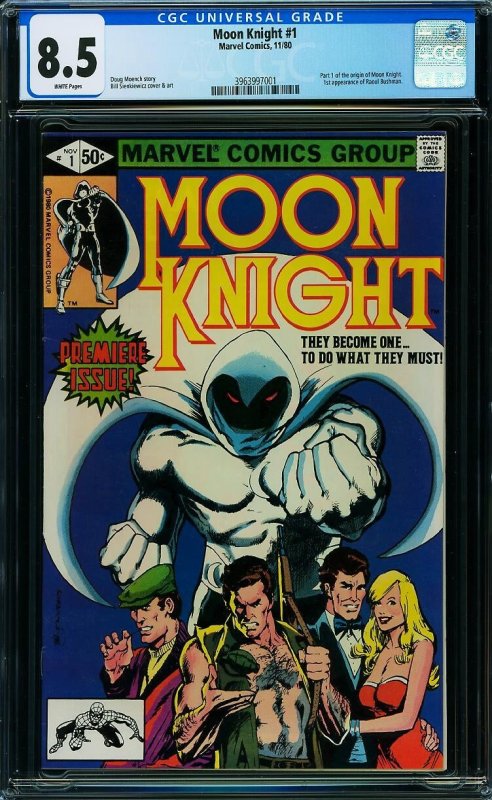Moon Knight #1 (Marvel, 1980) CGC 8.5 KEY