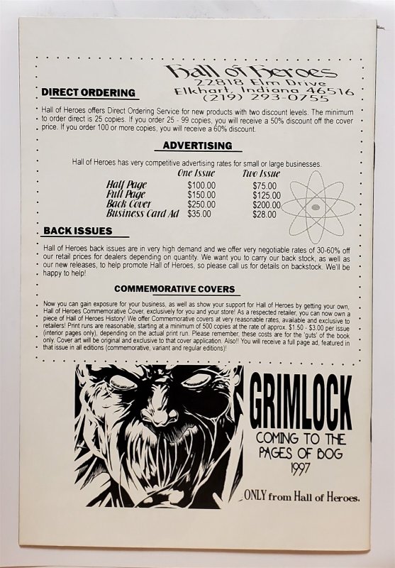 Bog Swamp Demon #3 (Dec 1996, Hall of Heroes) FN+