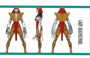 Official Handbook of the Marvel Universe Sheet- Lady Deathstrike
