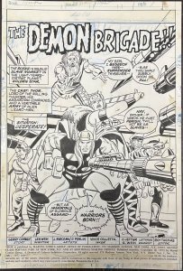 Thor Splash Page Original Art John Buscema