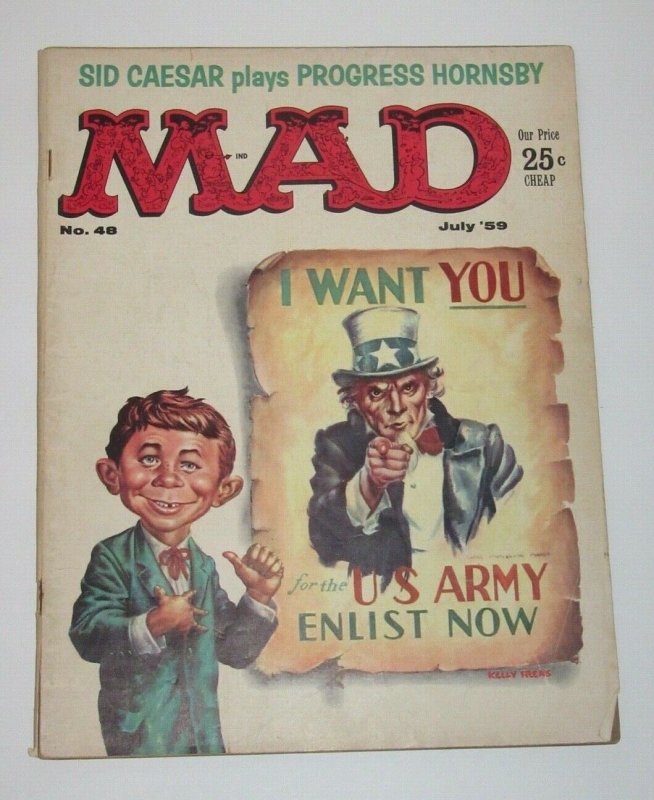 Mad Magazine #48 Uncle Sam July 1959 EC Publications VG