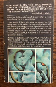 Dangerous visions#1,foreward by Asimov/Ellison PB 220p 1967