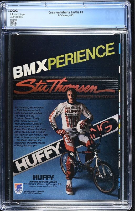 Crisis on Infinite Earths #3 (6/85) Graded CGC 9.8