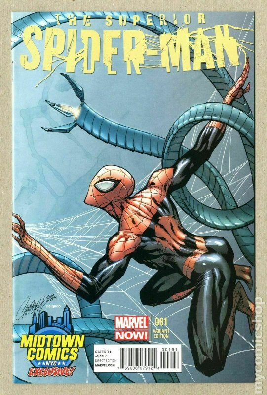 Superior Spider-Man #1 Midtown Comics Exclusive J.Scott Campbell Variant NM.