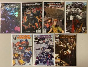 Transformers lot #1s Dreamwave 7 diff avg 7.0 VF (range 6-8) (2002-2009)