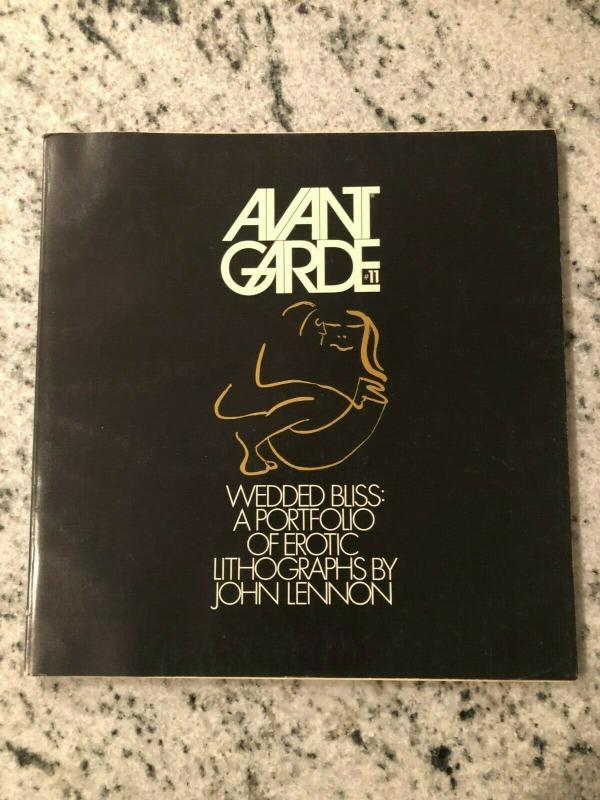 Avant Garde # 11 Artbook Magazine 1970 Wide Book John Lennon Lithographs JL20