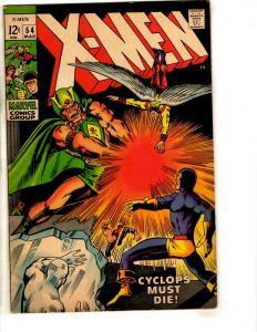 (Uncanny) X-Men # 54 VF Marvel Comic Book Cyclops Beast Angel Jean Grey J313