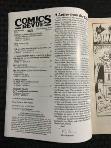 1991 COMICS REVUE Magazine #63 VG/FN 5.0 Batman / Spider-Man / TMNT