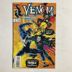 Venom The Enemy Within 2 Signed by Bob Mcleoud Marvel NM near mint