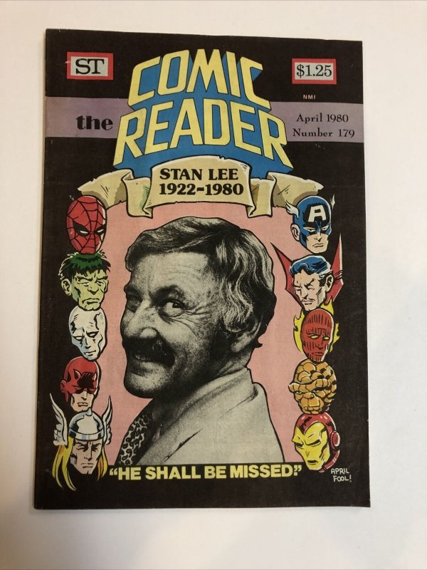 Comic Reader (1980) # 179 (VF) Street Enterprises Stan Lee April Fools Cover