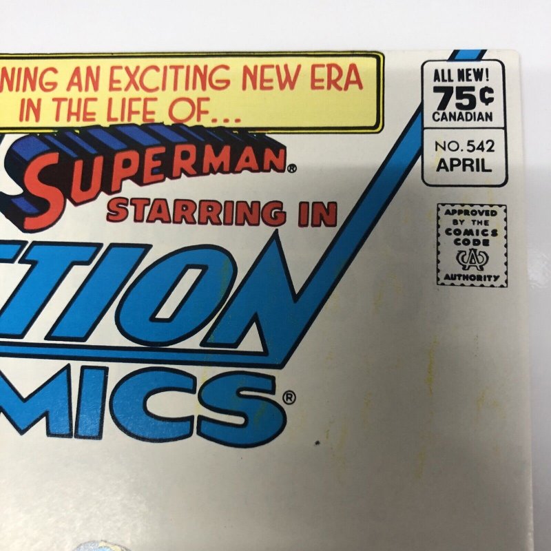 Action Comics (1983) # 542 (NM) Canadian Price Variant • CPV • Marv Wolfman