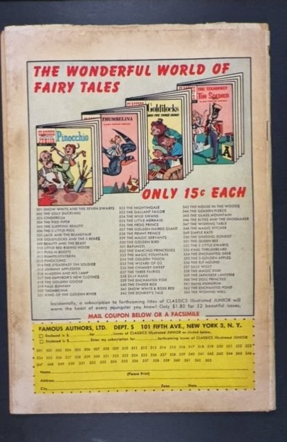 Classics Illustrated Junior #509 (1954)